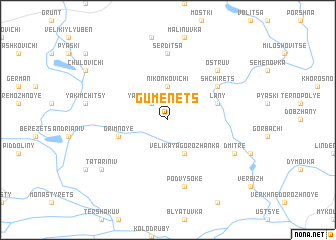 map of Gumenets