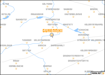 map of Gumenniki