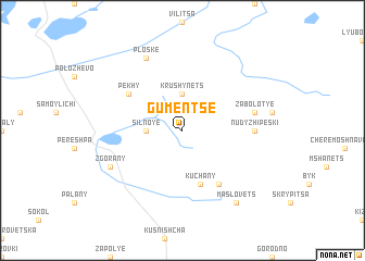 map of Gumenʼtse