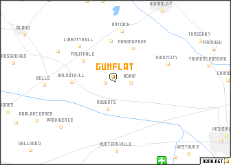 map of Gum Flat