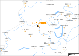 map of Gum Grove