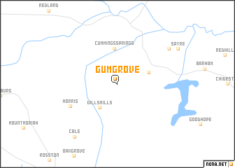 map of Gum Grove