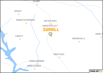 map of Gum Hill
