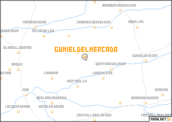 map of Gumiel del Mercado