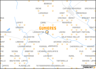 map of Gumières