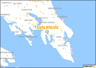 map of Gum Landing