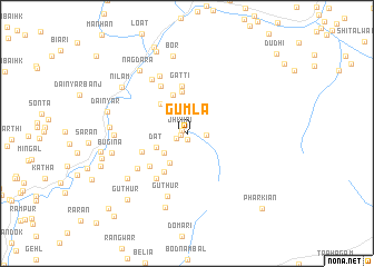 map of Gumla