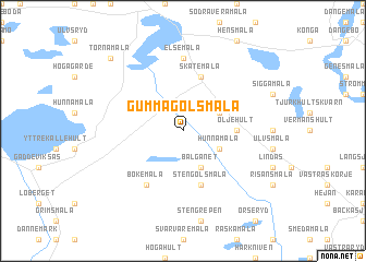 map of Gummagölsmåla