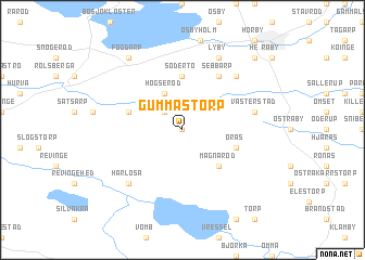 map of Gummastorp