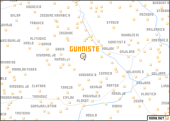 map of Gumnište