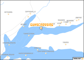 map of Gums Crossing