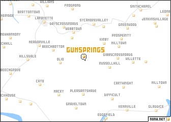 map of Gum Springs