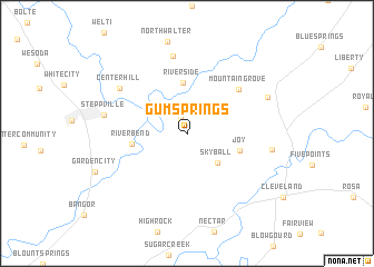 map of Gum Springs