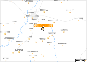 map of Gum Springs