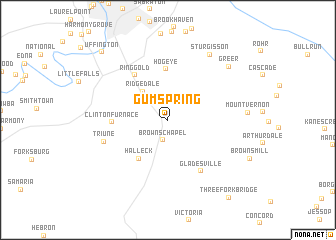 map of Gum Spring