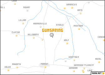 map of Gum Spring