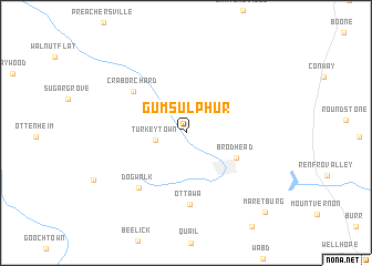 map of Gum Sulphur