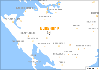 map of Gum Swamp