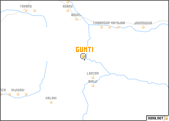 map of Gumti