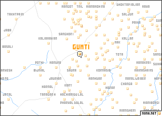 map of Gumti