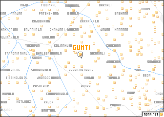 map of Gumti