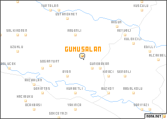 map of Gümüşalan