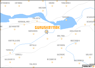 map of Gümüşkaynak