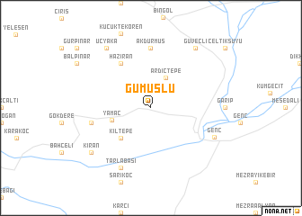 map of Gümüşlü