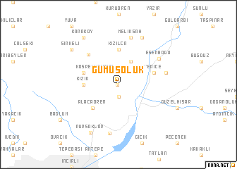 map of Gümüşoluk