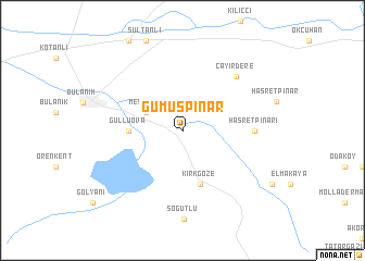 map of Gümüşpınar