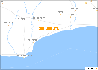 map of Gümüşsuyu