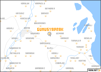 map of Gümüşyaprak