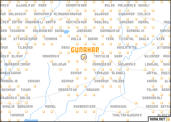 map of Gunāhar