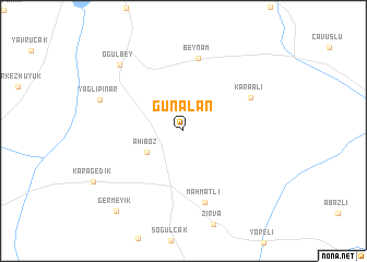 map of Günalan