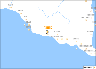 map of Guna