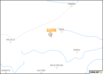 map of Guna