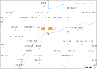 map of Günbaşı