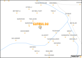 map of Günbuldu