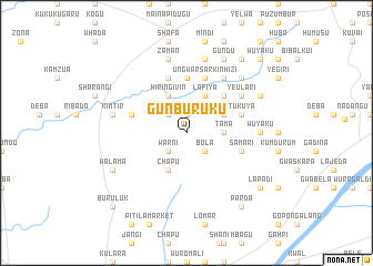 map of Gunburuku