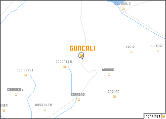 map of Günçali