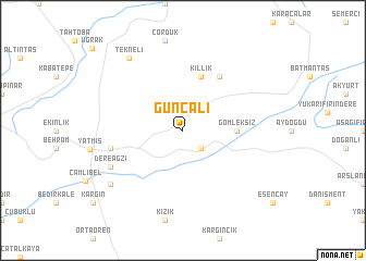 map of Günçalı