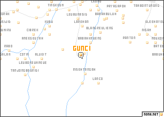 map of Gunci