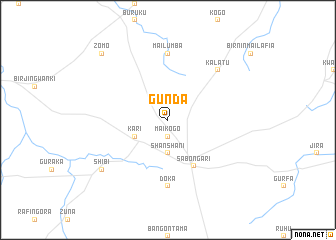 map of Gunda