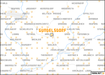 map of Gundelsdorf