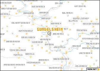 map of Gundelsheim