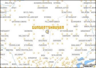 map of Gundertshausen