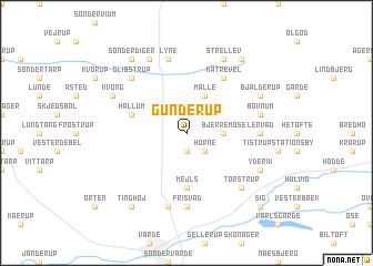 map of Gunderup