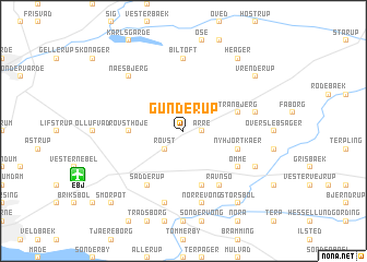 map of Gunderup