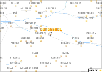 map of Gundesbøl