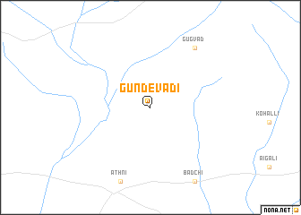 map of Gundevādi